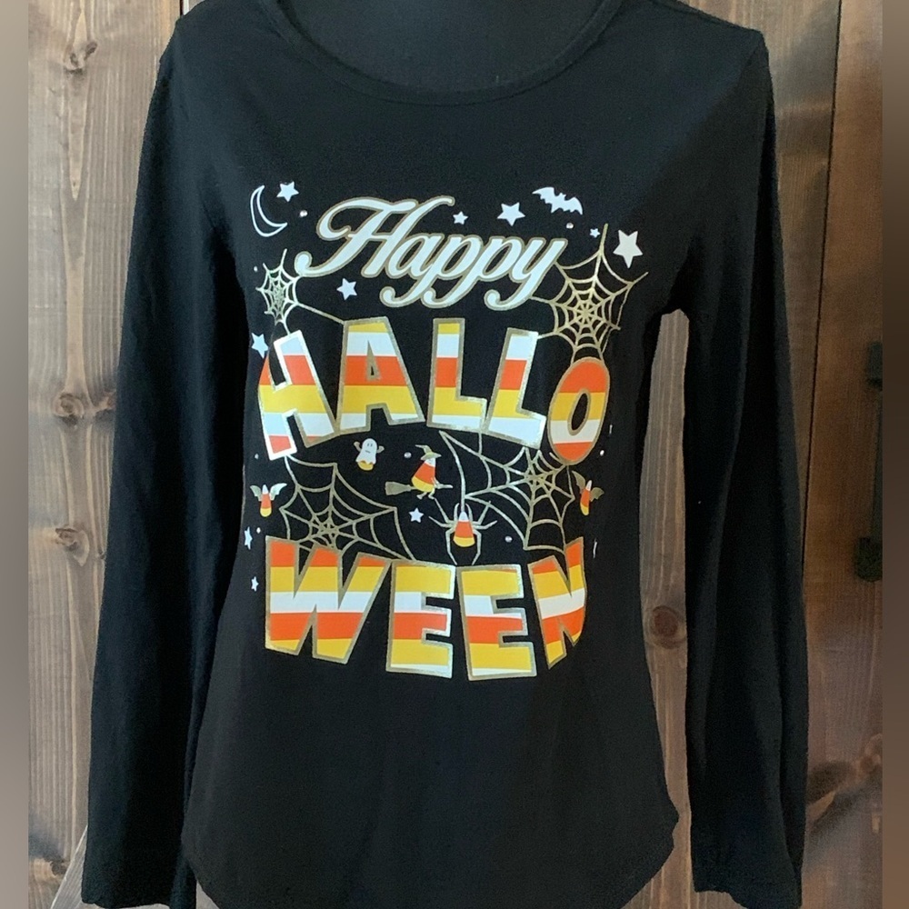 Celebrate Halloween T Shirt‎ Candy Corn Print